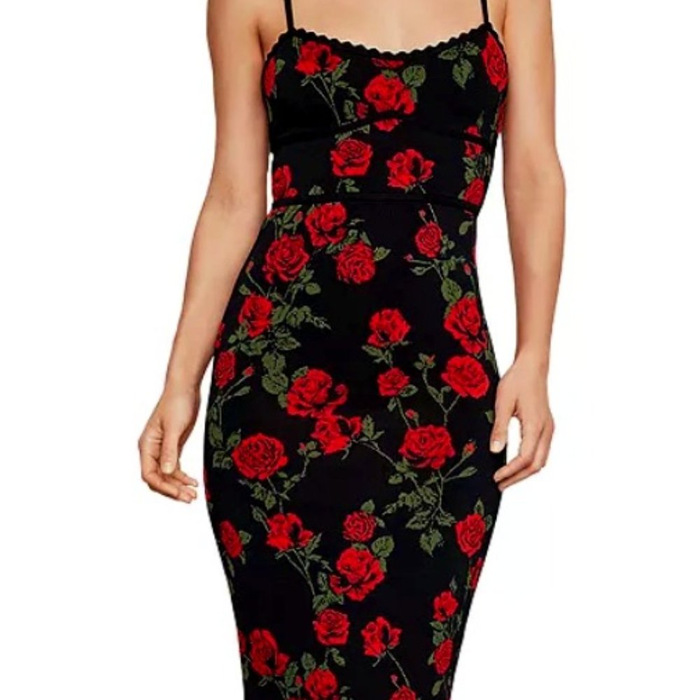 BCBGMAXAZRIA La Rosa Body-Con Dress